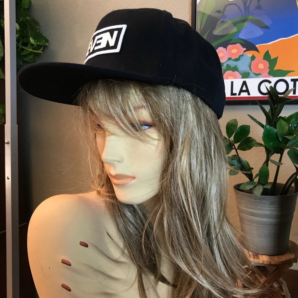 {REVEN} Black SnapBack Hat